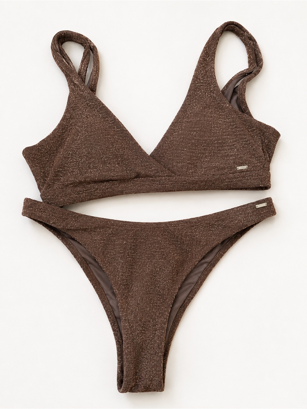 Women’s Shimmery Brown Bikini Set - Brand: